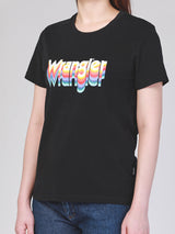 REGULAR FIT WRANGLER FOR ALL COLLECTION WOMEN'S TEE SHORT SLEEVE BLACK