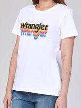 REGULAR FIT WRANGLER FOR ALL COLLECTION WOMEN'S TEE SHORT SLEEVE WHITE