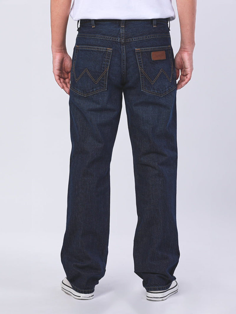 TEXAS FIT WRANGLER FOR ALL COLLECTION MID RISE REGULAR MEN'S JEANS MID INDIGO