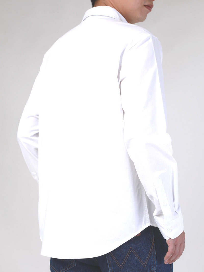 REGULAR FIT MEN'S SHIRT LONG SLEEVE WHITE