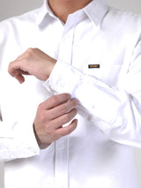 REGULAR FIT MEN'S SHIRT LONG SLEEVE WHITE