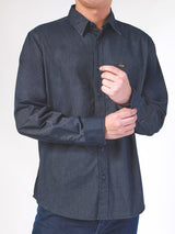 REGULAR FIT MEN'S SHIRT LONG SLEEVE NAVY