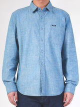 REGULAR FIT MEN'S SHIRT LONG SLEEVE BLUE