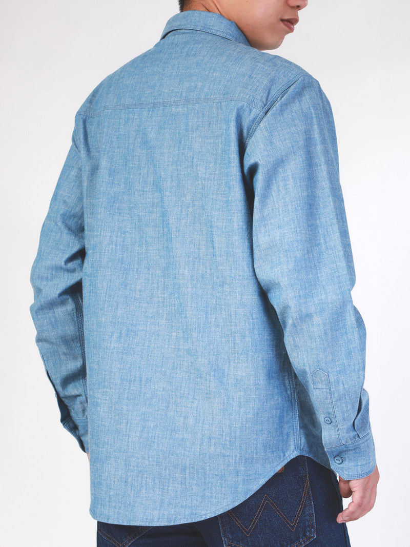 REGULAR FIT MEN'S SHIRT LONG SLEEVE BLUE