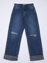 SUNSET FIT WRANGLER FOR ALL COLLECTION MID RISE REGULAR WOMEN'S JEANS MID INDIGO