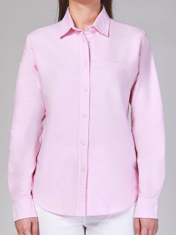 REGULAR FIT WRANGLER FOR ALL COLLECTION WOMEN'S SHIRT LONG SLEEVE PINK