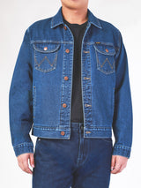 REGULAR FIT MEN'S DENIM JACKET DARK INDIGO