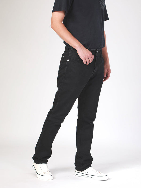 GREENSBORO FIT MID RISE REGULAR MEN'S JEANS SUPER BLACK