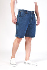 FRONTIER SHORTS FIT MID RISE COMFORT MEN'S DENIM SHORTS MID INDIGO