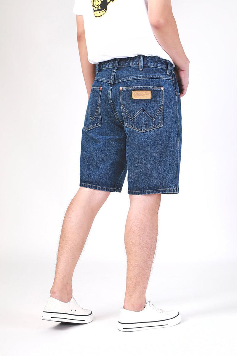 FRONTIER SHORTS FIT MID RISE COMFORT MEN'S DENIM SHORTS MID INDIGO