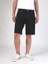 FRONTIER SHORTS FIT MID RISE COMFORT MEN'S DENIM SHORTS BLACK