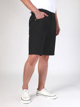 FRONTIER SHORTS FIT MID RISE COMFORT MEN'S DENIM SHORTS BLACK