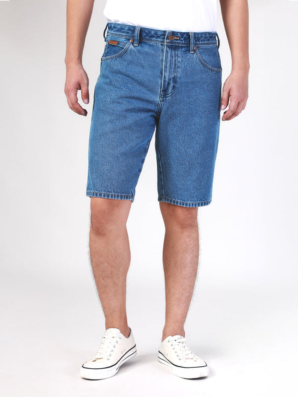 TEXAS SHORTS FIT MID RISE REGULAR MEN'S DENIM SHORTS LIGHT INDIGO