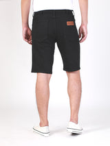 TEXAS SHORTS FIT MID RISE REGULAR MEN'S DENIM SHORTS BLACK