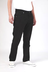 REGULAR FIT MID RISE MEN'S PANTS BLACK