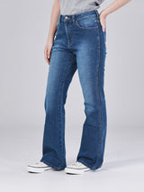 BOOTCUT FIT HIGH RISE WOMEN'S JEANS DARK INDIGO