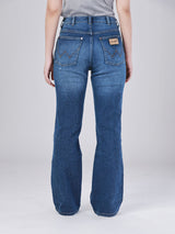 BOOTCUT FIT HIGH RISE WOMEN'S JEANS DARK INDIGO