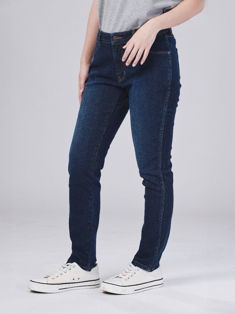 LARA FIT MID RISE SLIM WOMEN'S JEANS DARK INDIGO