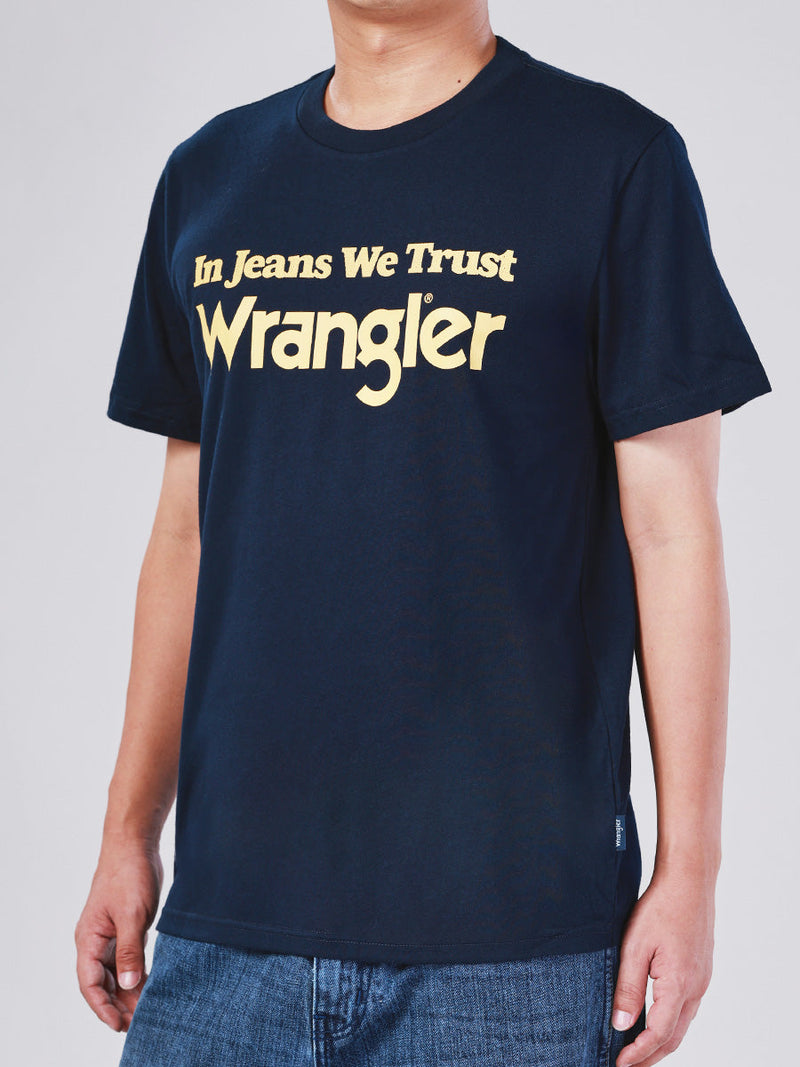 REGULAR FIT MEN'S TEE SHORT SLEEVE NAVY