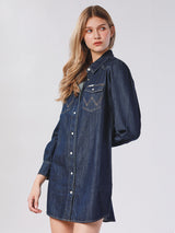 LEGEND OF WRANGLER COLLECTION WOMEN'S DENIM DRESS DARK INDIGO