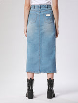 LEGEND OF WRANGLER COLLECTION WOMEN'S DENIM SKIRT LIGHT INDIGO