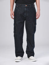 CARGO FIT WRANGLER FOR ALL COLLECTION MID RISE REGULAR MEN'S JEANS DARK INDIGO