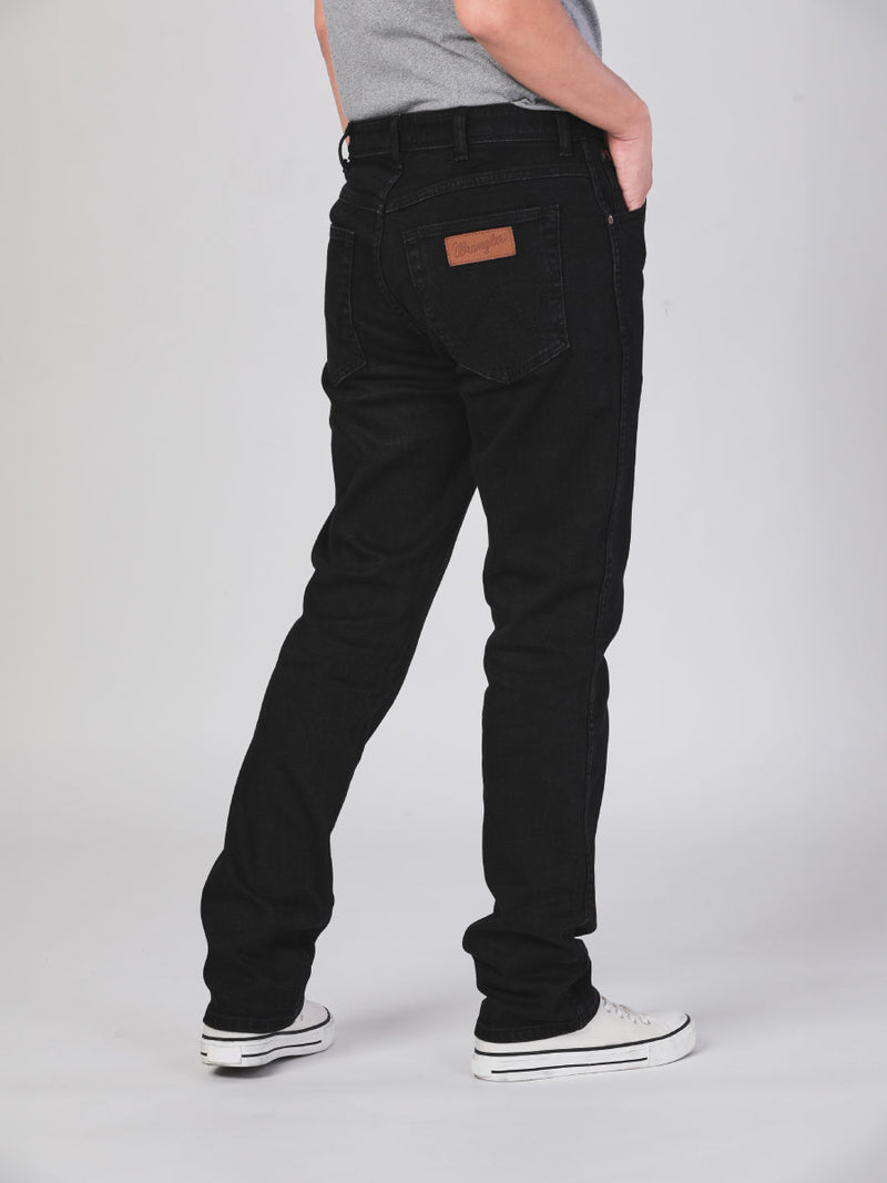 TEXAS SLIM FIT MID RISE SLIM MEN'S JEANS SUPER BLACK