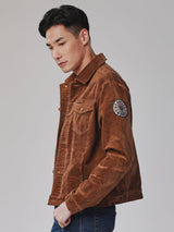 REGULAR FIT LEGEND OF WRANGLER COLLECTION MEN'S JACKET BROWN