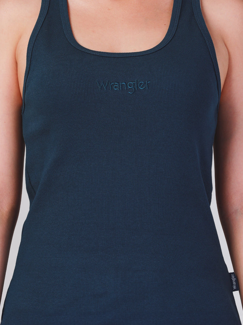 REGULAR FIT LEGEND OF WRANGLER COLLECTION WOMEN'S TANK NAVY