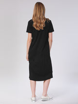 REGULAR FIT WOMEN'S JERSEY DRESS BLACK