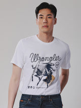 REGULAR FIT LEGEND OF WRANGLER COLLECTION MEN'S TEE SHORT SLEEVE OFF-WHITE