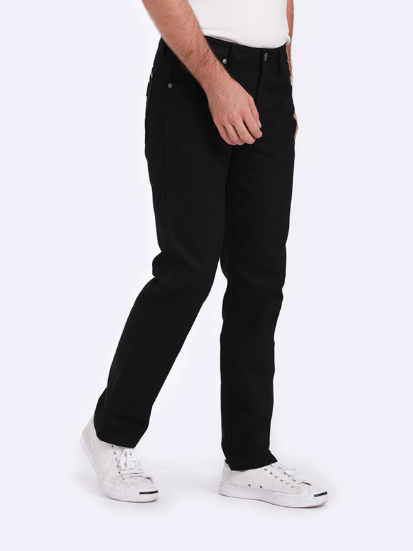 GREENSBORO FIT MID RISE REGULAR MEN'S JEANS SUPER BLACK