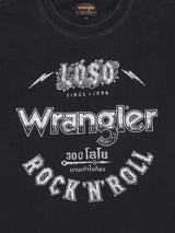 เสื้อยืดแขนกุดผู้ชาย คอลเลคชั่น WRANGLER X LOSO ทรงตรง สีดำ