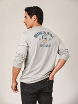 REGULAR FIT MEN'S LONG SLEEVE T-SHIRT GREY