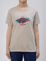 REGULAR FIT WOMEN'S SHORT SLEEVE T-SHIRT BEIGE