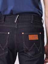GREENSBORO FIT BEYOND INDIGO COLLECTION MID RISE REGULAR MEN'S JEANS (BLACK SELVEDGE) RAW DENIM