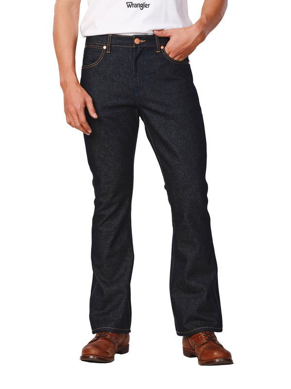 EVERYDAY WITH WRANGLER COLLECTION BOOTCUT FIT HIGH RISE MEN'S JEANS RAW DENIM