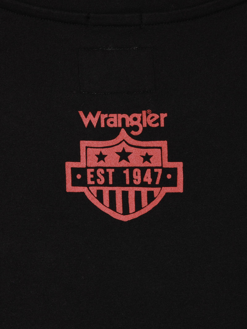 REGULAR FIT WRANGLER KEEPS YOU COOL COLLECTION MEN'S TEE SHORT SLEEVE BLACK