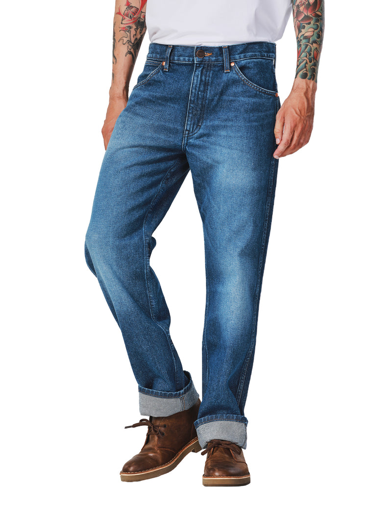 MWZ FIT BLUE BELL COLLECTION MID RISE REGULAR MEN'S JEANS MID INDIGO