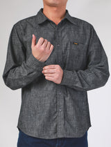 REGULAR FIT MEN'S SHIRT LONG SLEEVE GREY