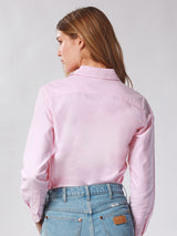 REGULAR FIT WRANGLER FOR ALL COLLECTION WOMEN'S SHIRT LONG SLEEVE PINK