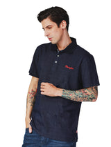 REGULAR FIT LEGEND OF WRANGLER COLLECTION MEN'S POLO SHORT SLEEVE NAVY