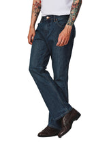 BOOTCUT FIT LEGEND OF WRANGLER COLLECTION HIGH RISE BOOTCUT MEN'S JEANS MID INDIGO