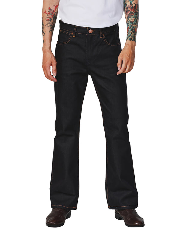 BOOTCUT FIT LEGEND OF WRANGLER COLLECTION HIGH RISE MEN'S JEANS RAW DENIM