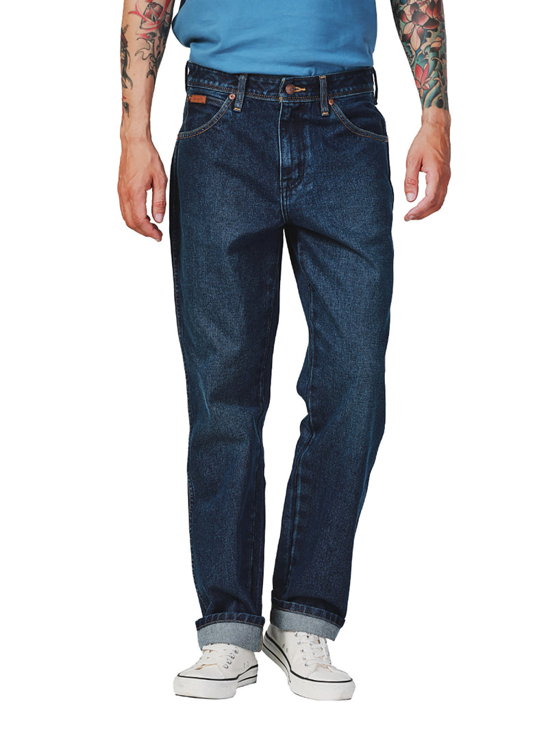 TEXAS FIT LEGEND OF WRANGLER COLLECTION MID RISE REGULAR MEN'S JEANS MID INDIGO