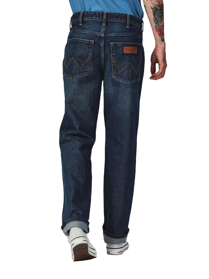 TEXAS FIT LEGEND OF WRANGLER COLLECTION MID RISE REGULAR MEN'S JEANS MID INDIGO