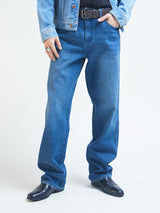 REDDING FIT WRANGLER KEEPS YOU COOL COLLECTION MID RISE RELAX MEN'S JEANS MID INDIGO