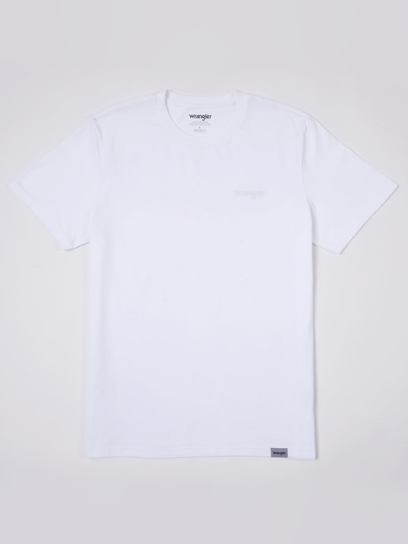 REGULAR FIT MEN'S TEE SHORT SLEEVE WHITE