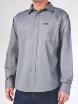 REGULAR FIT MEN'S SHIRT LONG SLEEVE GREY