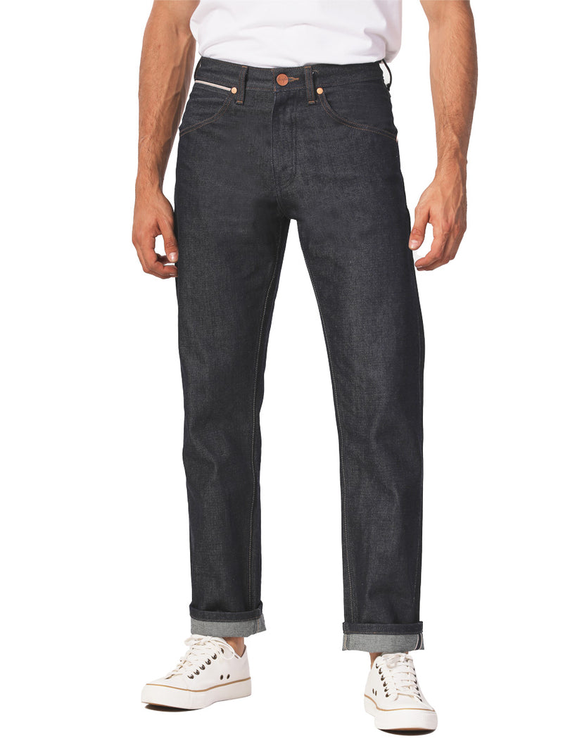 MWZ FIT LEGEND OF WRANGLER COLLECTION MID RISE REGULAR MEN'S JEANS (RED SELVEDGE) RAW DENIM